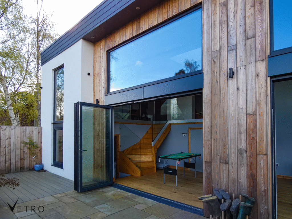 Aluminium bifolding doors in Edinburgh