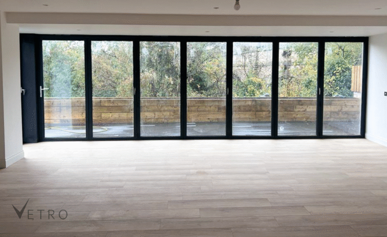 aluminium bifold doors juniper green