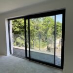 sliding door juniper green